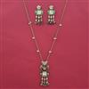 Indo Western Birds Pendant Set with Mehndi Plating