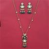 Indo Western Birds Pendant Set with Mehndi Plating