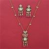 Indo Western Birds Pendant Set with Mehndi Plating
