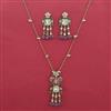 Indo Western Birds Pendant Set with Mehndi Plating
