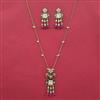 Indo Western Birds Pendant Set with Mehndi Plating