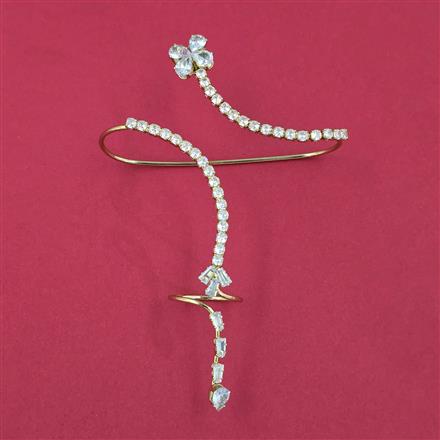 Indo Western Plam Cuffring with Rhodium Plating Gold Plating Mehndi Plating
