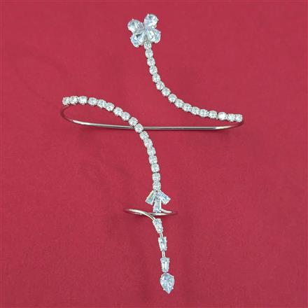 Indo Western Plam Cuffring with Rhodium Plating Gold Plating Mehndi Plating