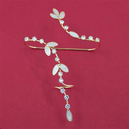Indo Western Plam Cuffring with Rhodium Plating Gold Plating Mehndi Plating