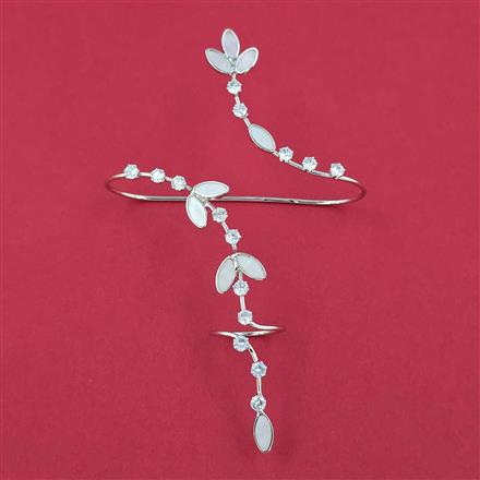 Indo Western Plam Cuffring with Rhodium Plating Gold Plating Mehndi Plating