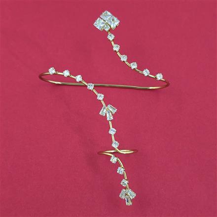 Indo Western Plam Cuffring with Rhodium Plating Gold Plating Mehndi Plating