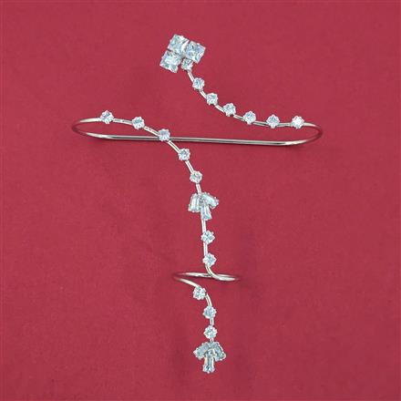 Indo Western Plam Cuffring with Rhodium Plating Gold Plating Mehndi Plating