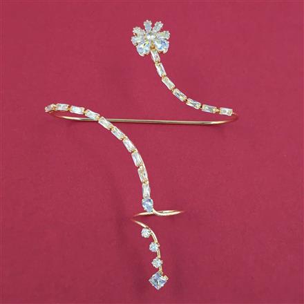 Indo Western Plam Cuffring with Rhodium Plating Gold Plating Mehndi Plating