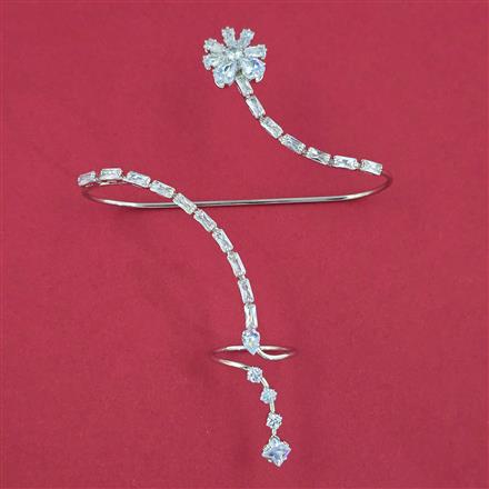 Indo Western Plam Cuffring with Rhodium Plating Gold Plating Mehndi Plating