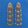 Indo Western Long Earring with Mehndi Plating