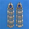 Indo Western Long Earring with Mehndi Plating