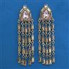 Indo Western Long Earring with Mehndi Plating