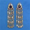 Indo Western Long Earring with Mehndi Plating