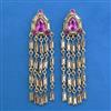 Indo Western Long Earring with Mehndi Plating