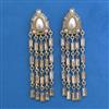 Indo Western Long Earring with Mehndi Plating