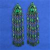 Indo Western Long Earring with Black Plating