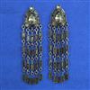 Indo Western Long Earring with Black Plating