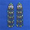 Indo Western Long Earring with Black Plating
