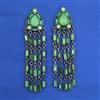 Indo Western Long Earring with Black Plating