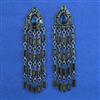 Indo Western Long Earring with Black Plating