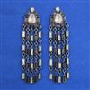 Indo Western Long Earring with Black Plating