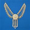 Indo Western Pearl Hair Brooch With Gold Plating