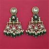 Indo Western Long Earring with Mehndi Plating