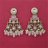 Indo Western Long Earring with Mehndi Plating