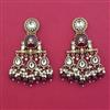 Indo Western Long Earring with Mehndi Plating