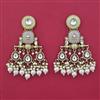 Indo Western Long Earring with Mehndi Plating