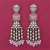 Indo Western Long Earring with Mehndi Plating