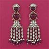 Indo Western Long Earring with Mehndi Plating
