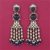Indo Western Long Earring with Mehndi Plating