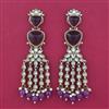 Indo Western Long Earring with Mehndi Plating