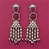 Indo Western Long Earring with Mehndi Plating