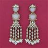 Indo Western Long Earring with Mehndi Plating