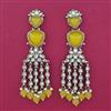 Indo Western Long Earring with Mehndi Plating