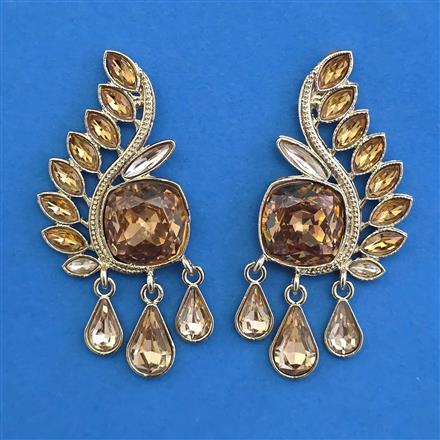 Indo Western Classic Earring with Mehndi Plating