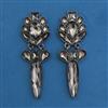 Indo Western Classic Earring with Black Plating