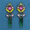 Indo Western Classic Earring with Black Plating