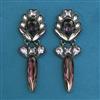 Indo Western Classic Earring with Black Plating
