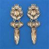 Indo Western Long Earring with Mehndi Plating
