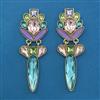 Indo Western Long Earring with Mehndi Plating