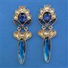 Indo Western Long Earring with Mehndi Plating