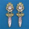 Indo Western Long Earring with Mehndi Plating