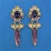 Indo Western Long Earring with Mehndi Plating