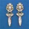 Indo Western Long Earring with Mehndi Plating