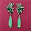 Indo Western Long Earring with Mehndi Plating