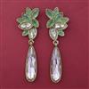 Indo Western Long Earring with Mehndi Plating