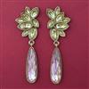 Indo Western Long Earring with Mehndi Plating
